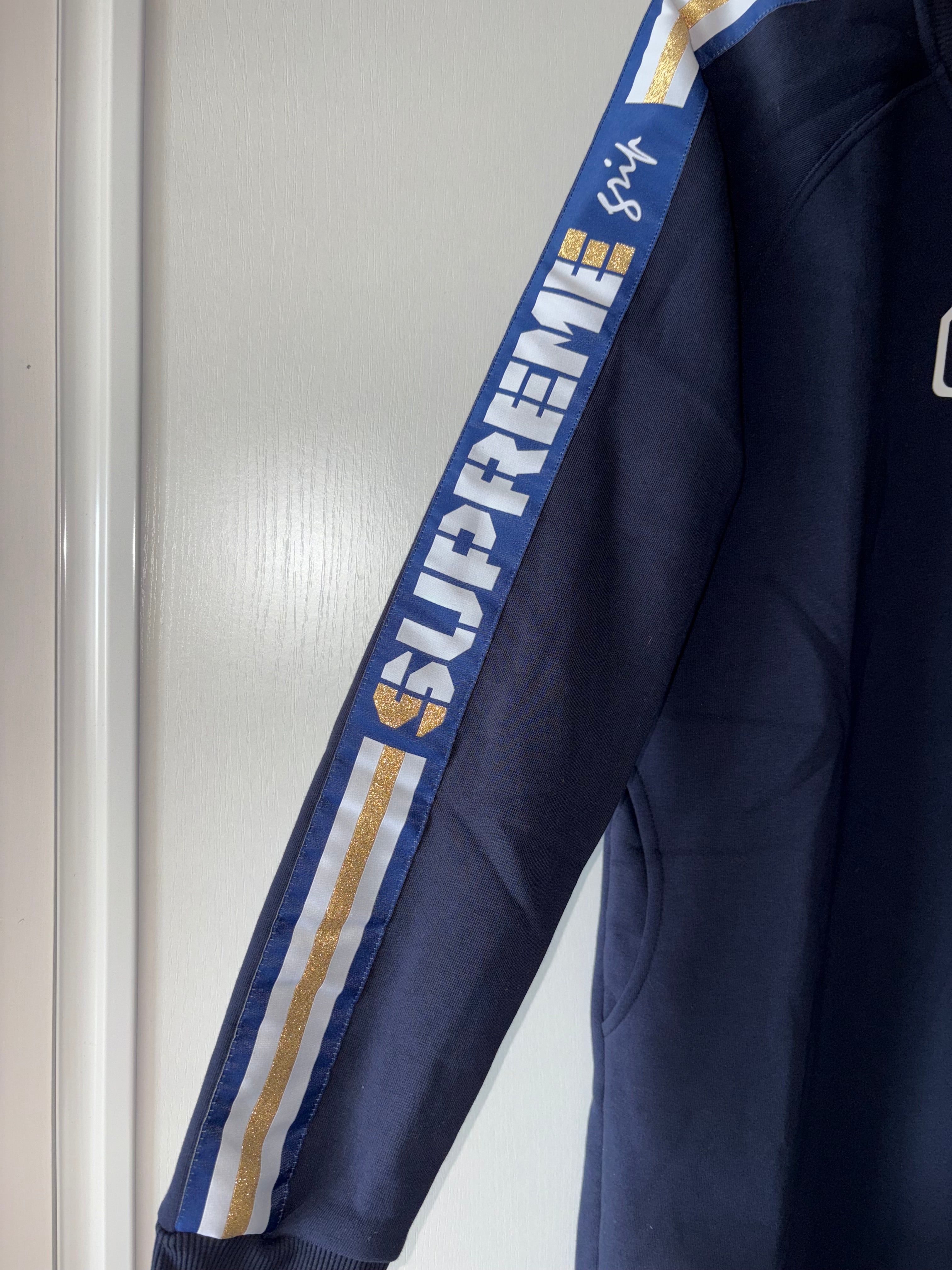 Robe neuve sweat-shirt bleu marine Suprême taille XL