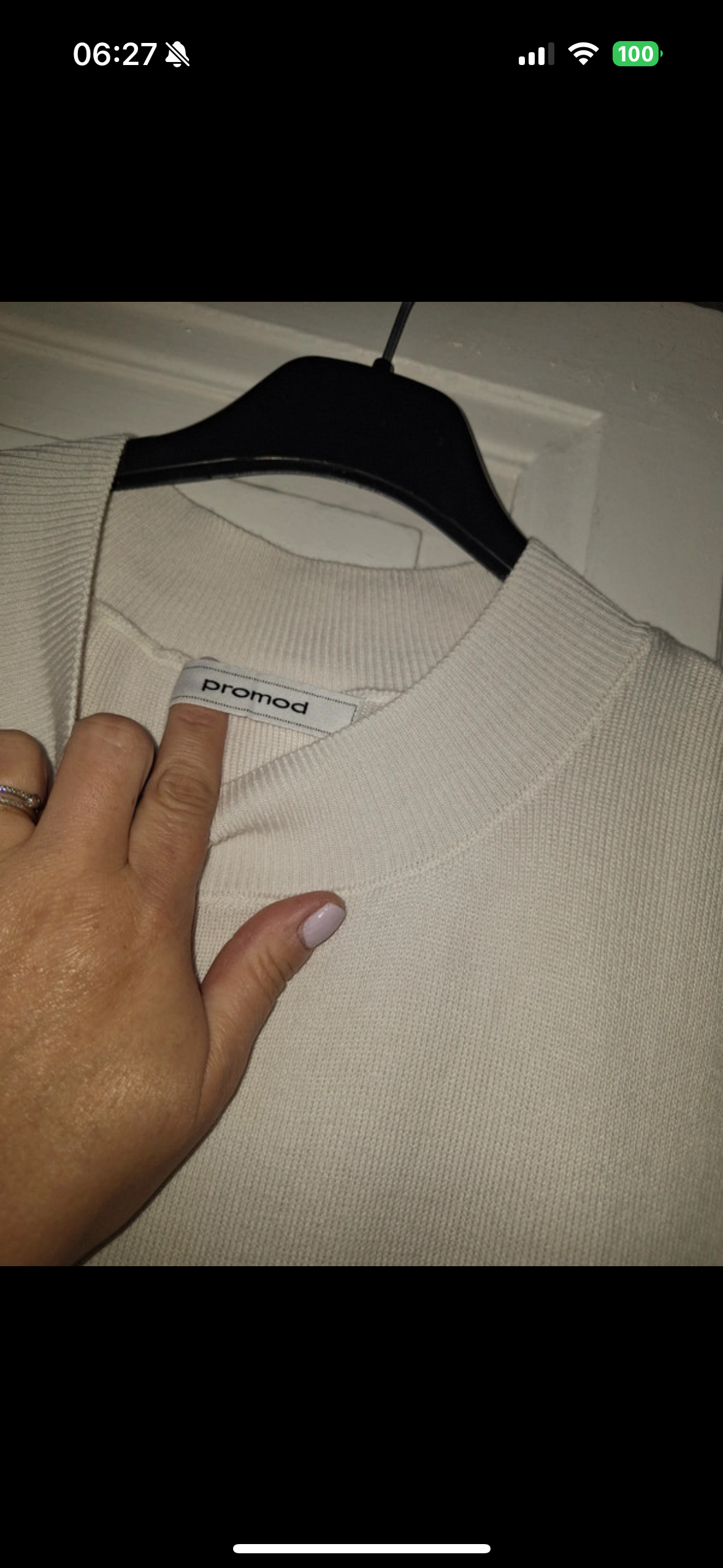 Robe longue en maille Taille XL Promod