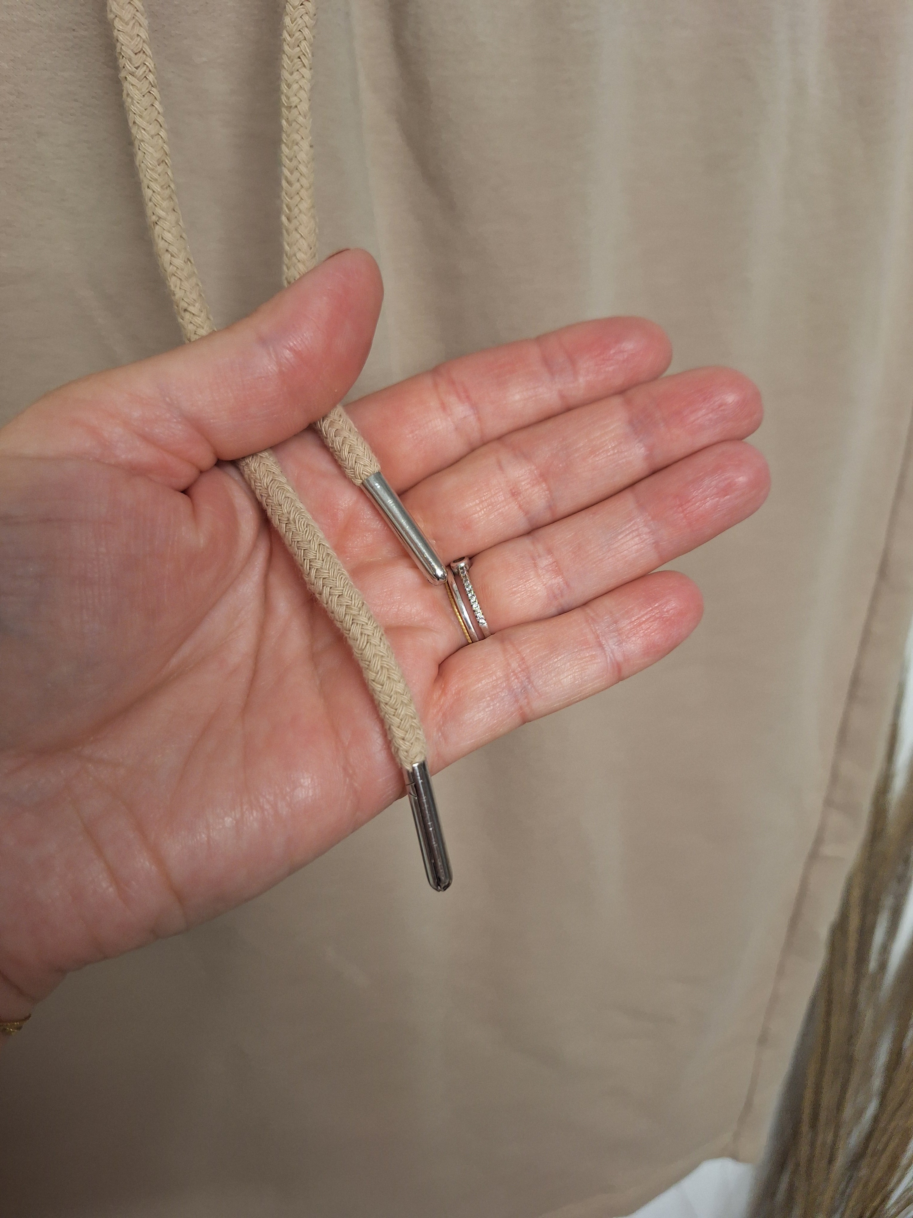 Jupe sweat-shirt taille L élastique beige camaïeu