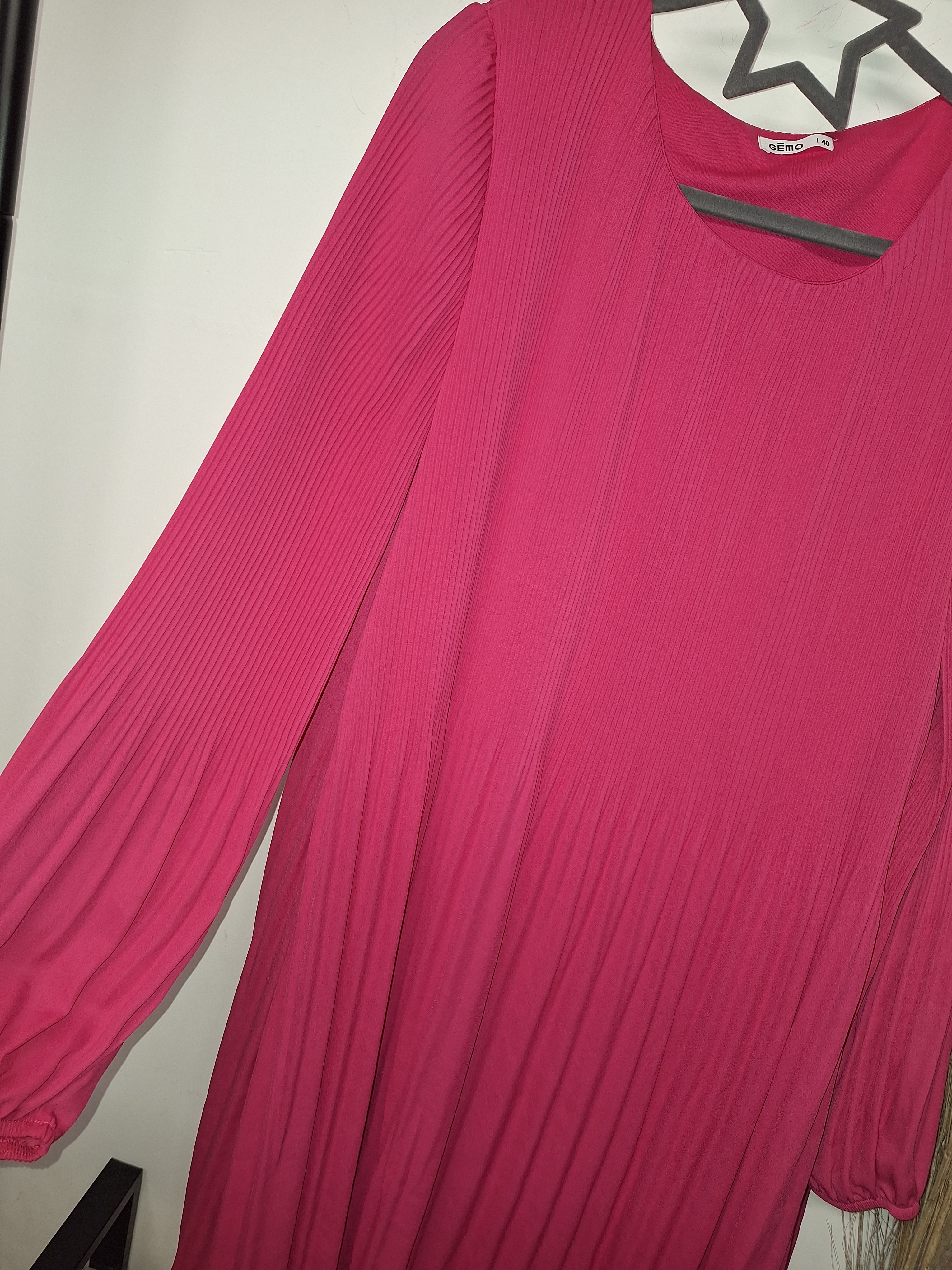 Robe fluide fushia Gémo taille 40