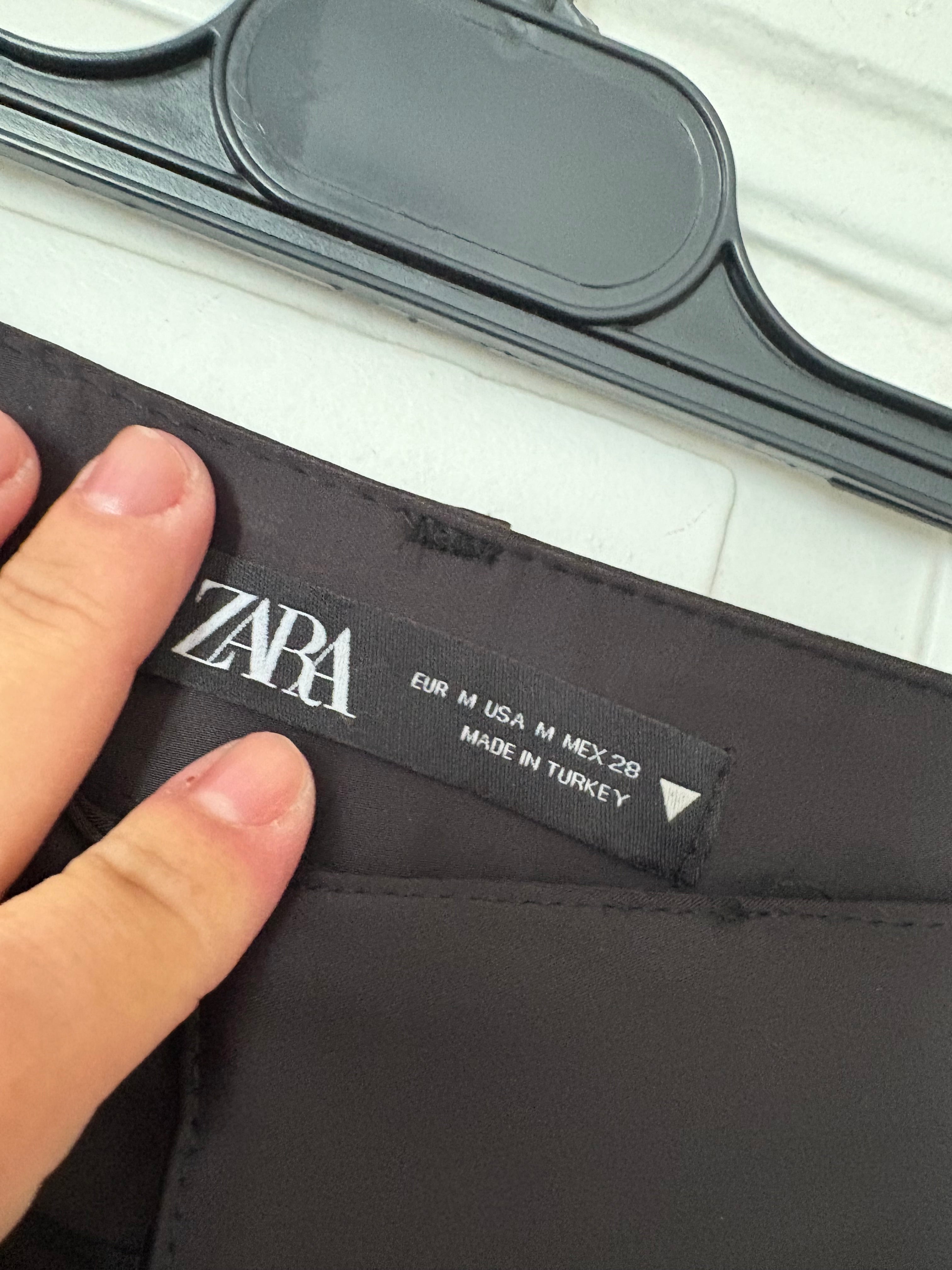 Pantalon satin jambes larges Zara taille M