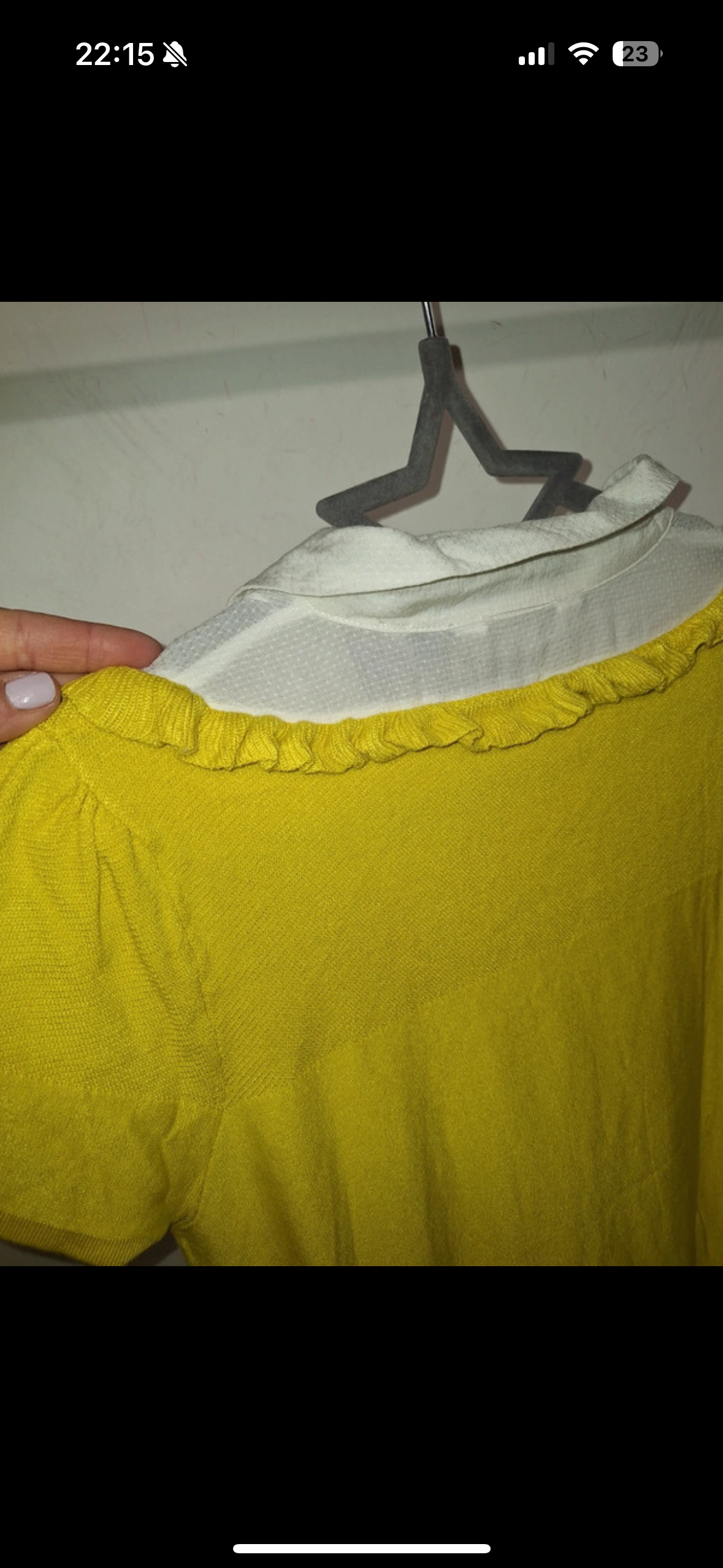 Tee shirt maille col de chemise Naf Naf taille S