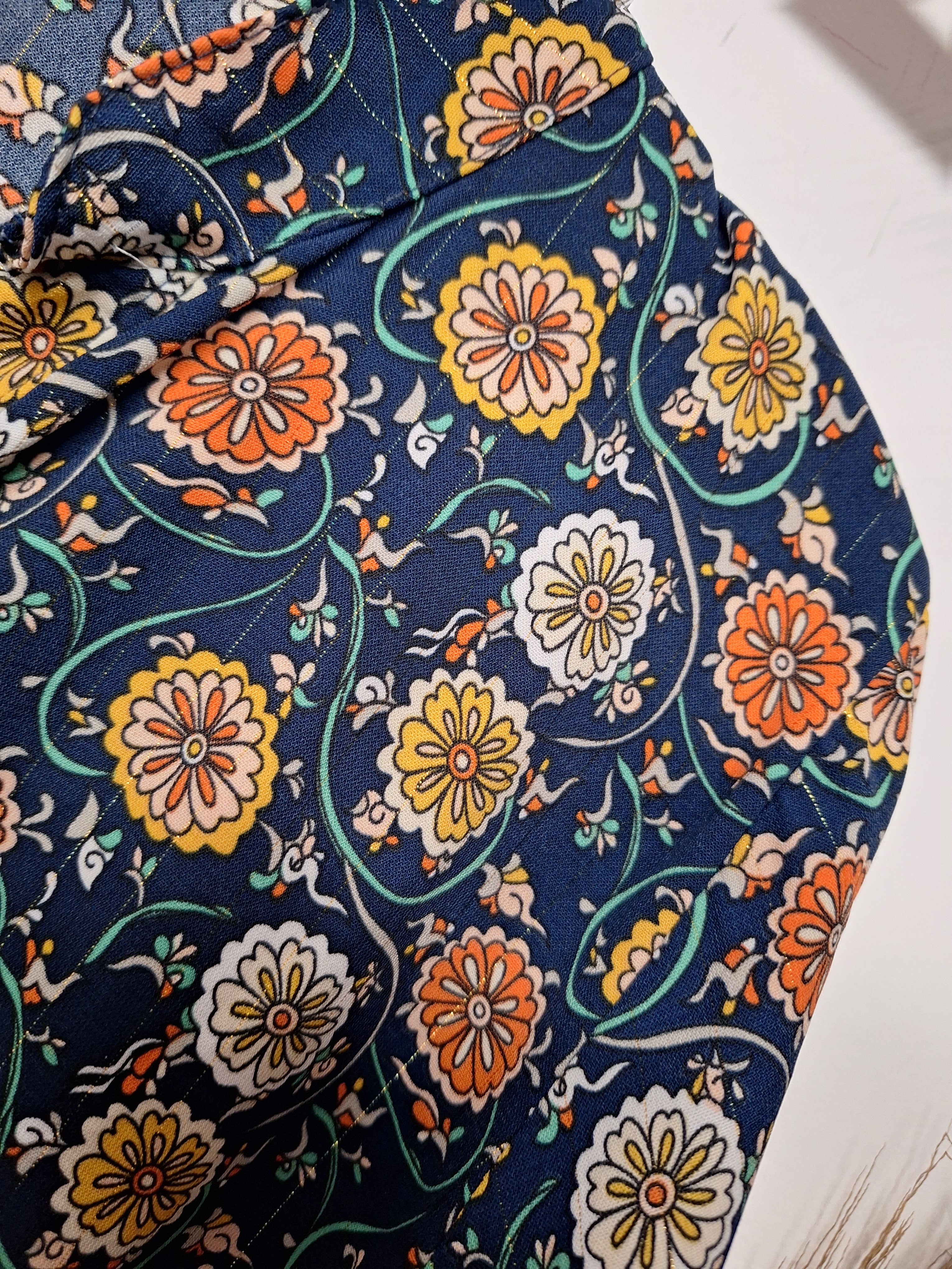 Robe motif automne taille XL Made in Italy