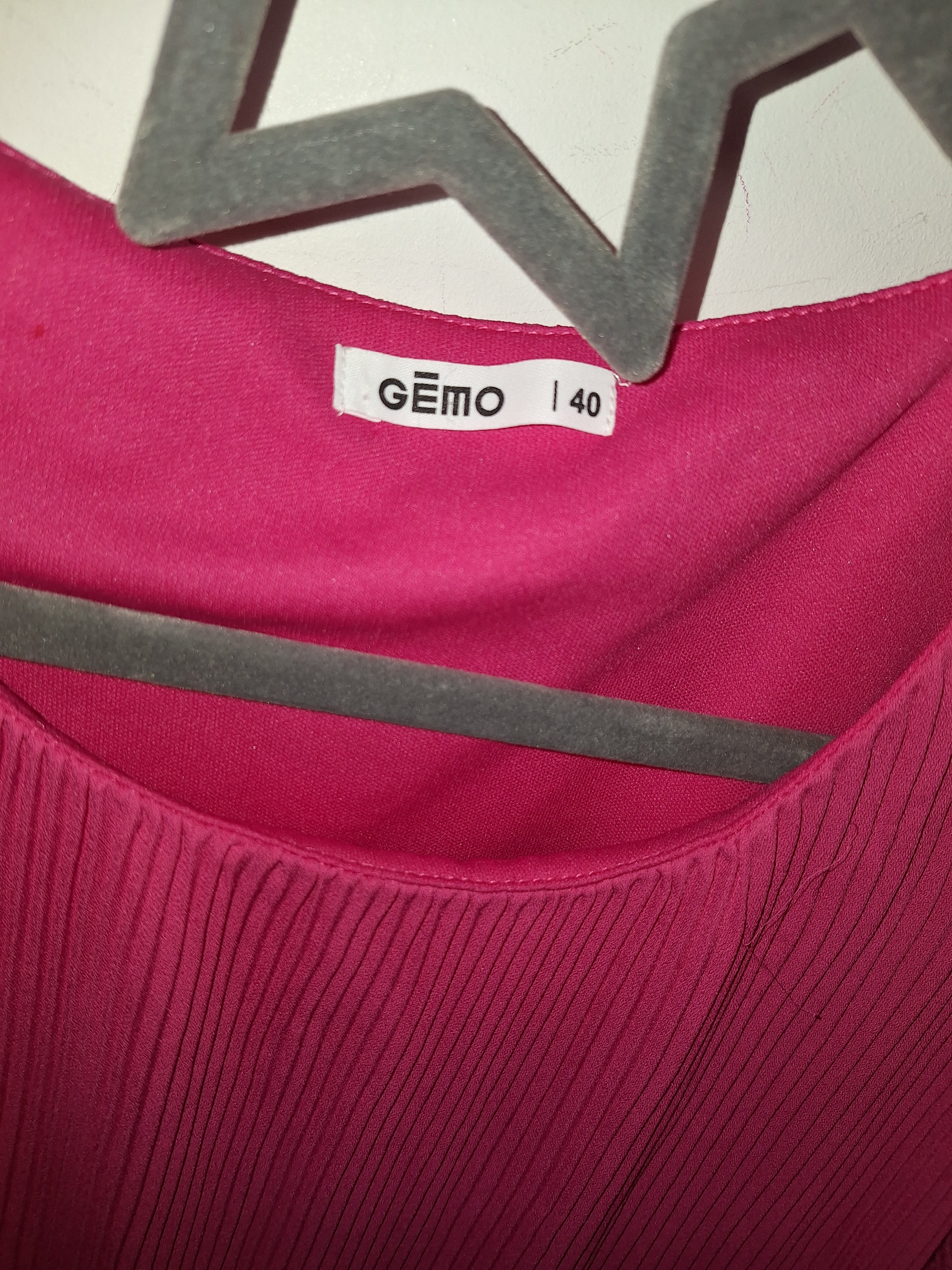 Robe fluide fushia Gémo taille 40