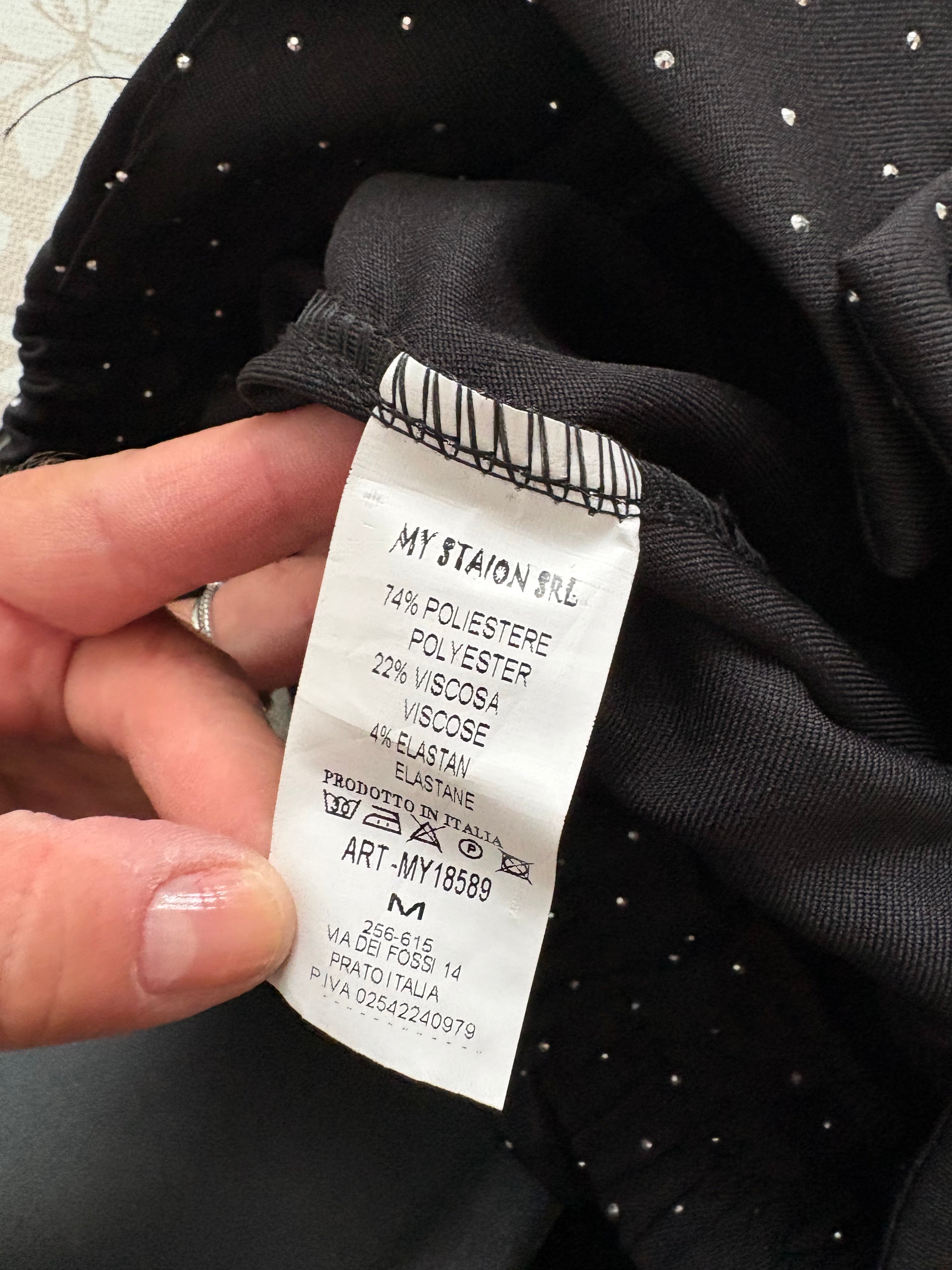 Pantalon noir paillettes argenté New collection taille M