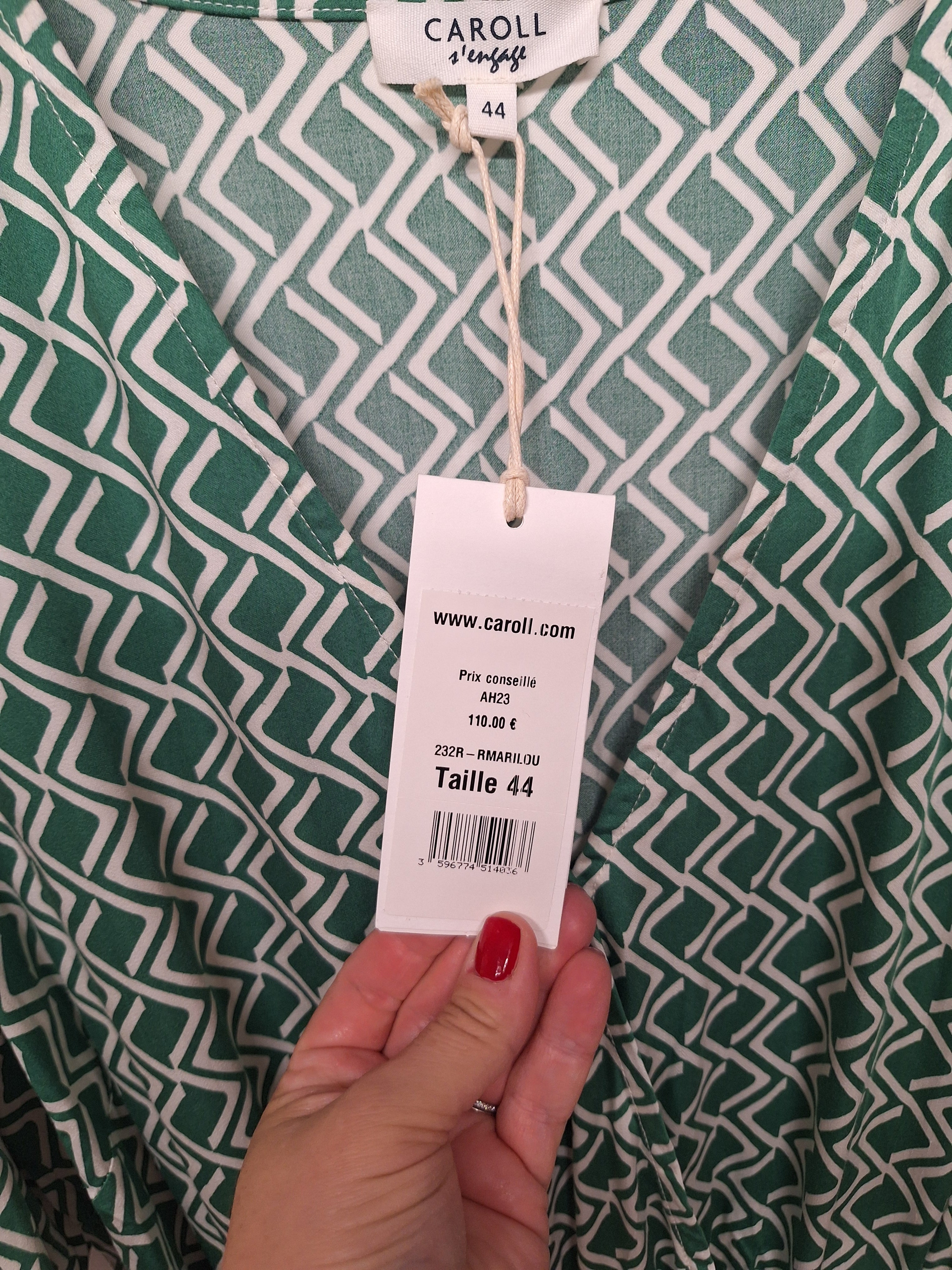 Robe neuve Caroll avec étiquette taille 44