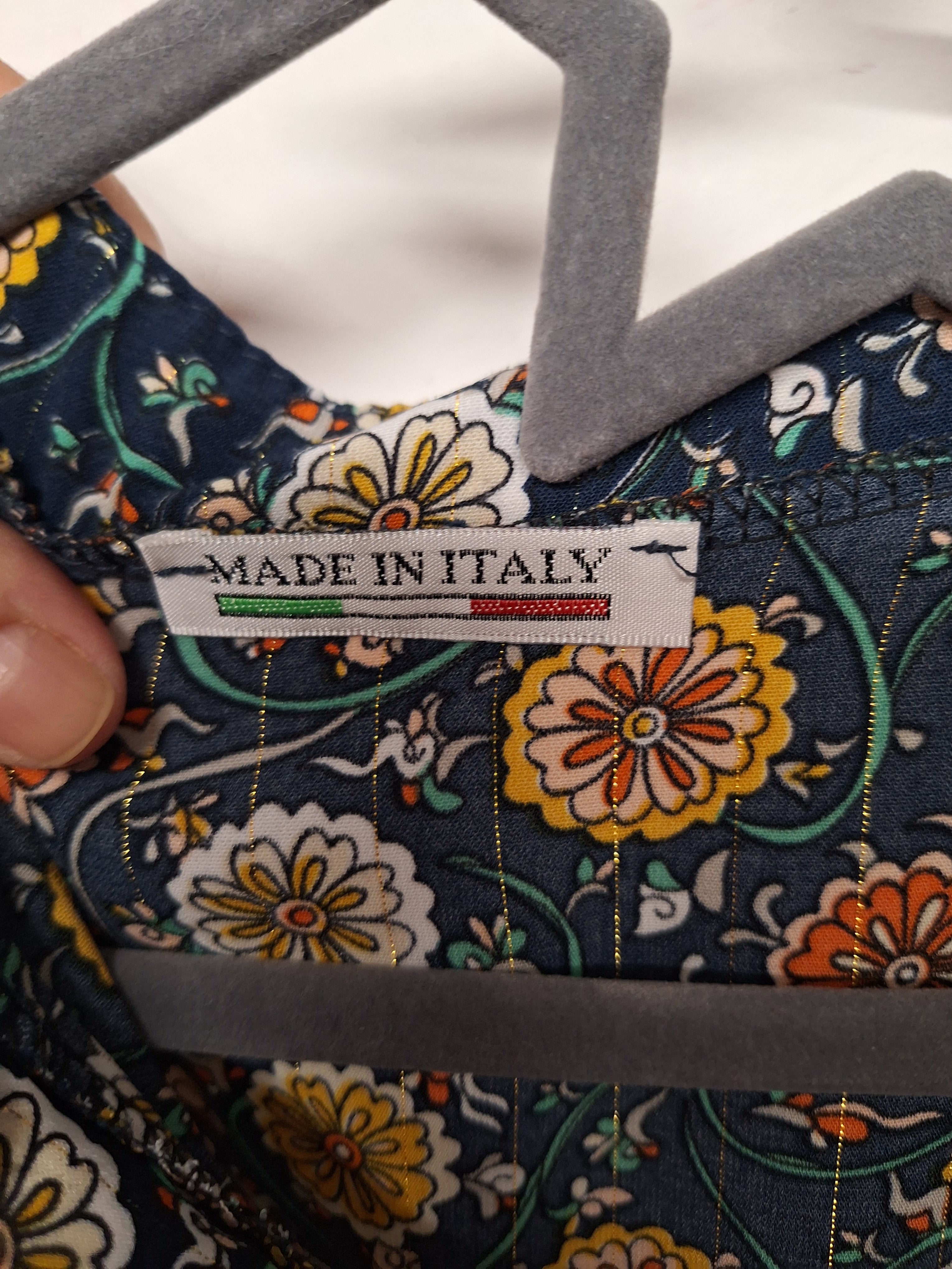 Robe motif automne taille XL Made in Italy