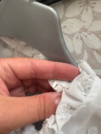 Blouse manches longues plumetis blanc taille L shein