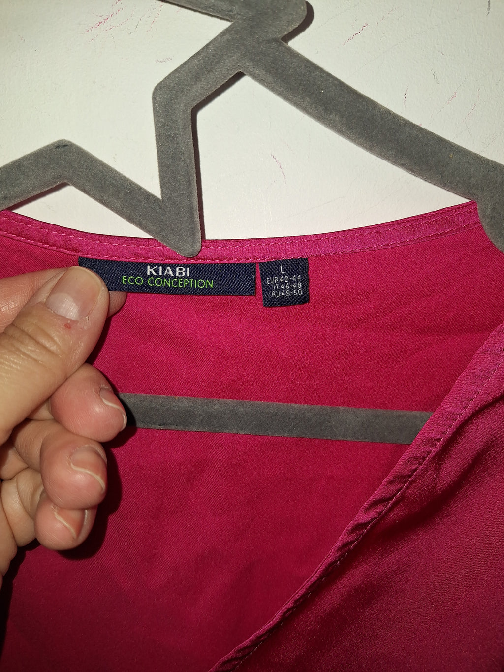 Blouse tissu satin kiabi taille L
