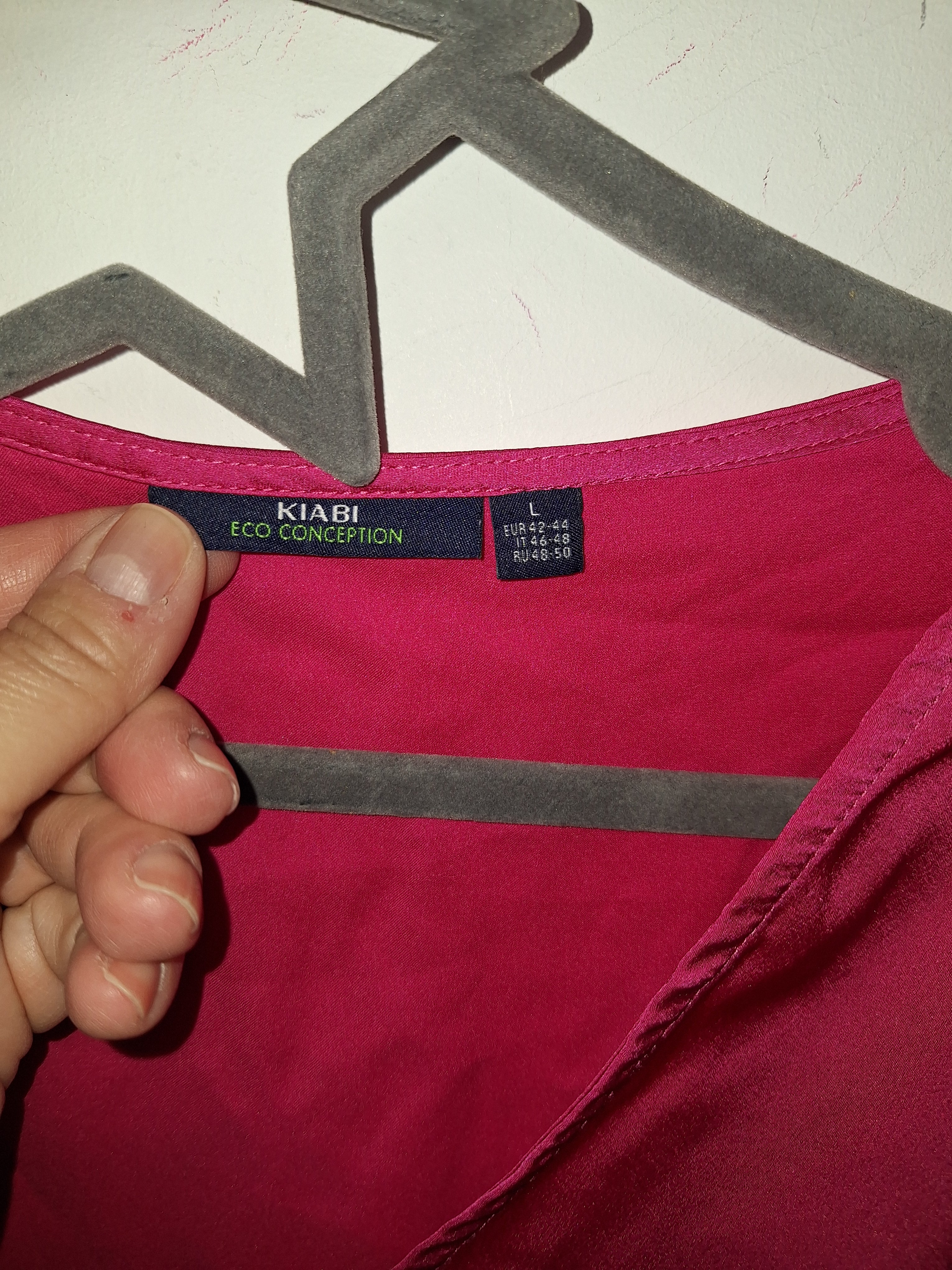 Blouse tissu satin kiabi taille L