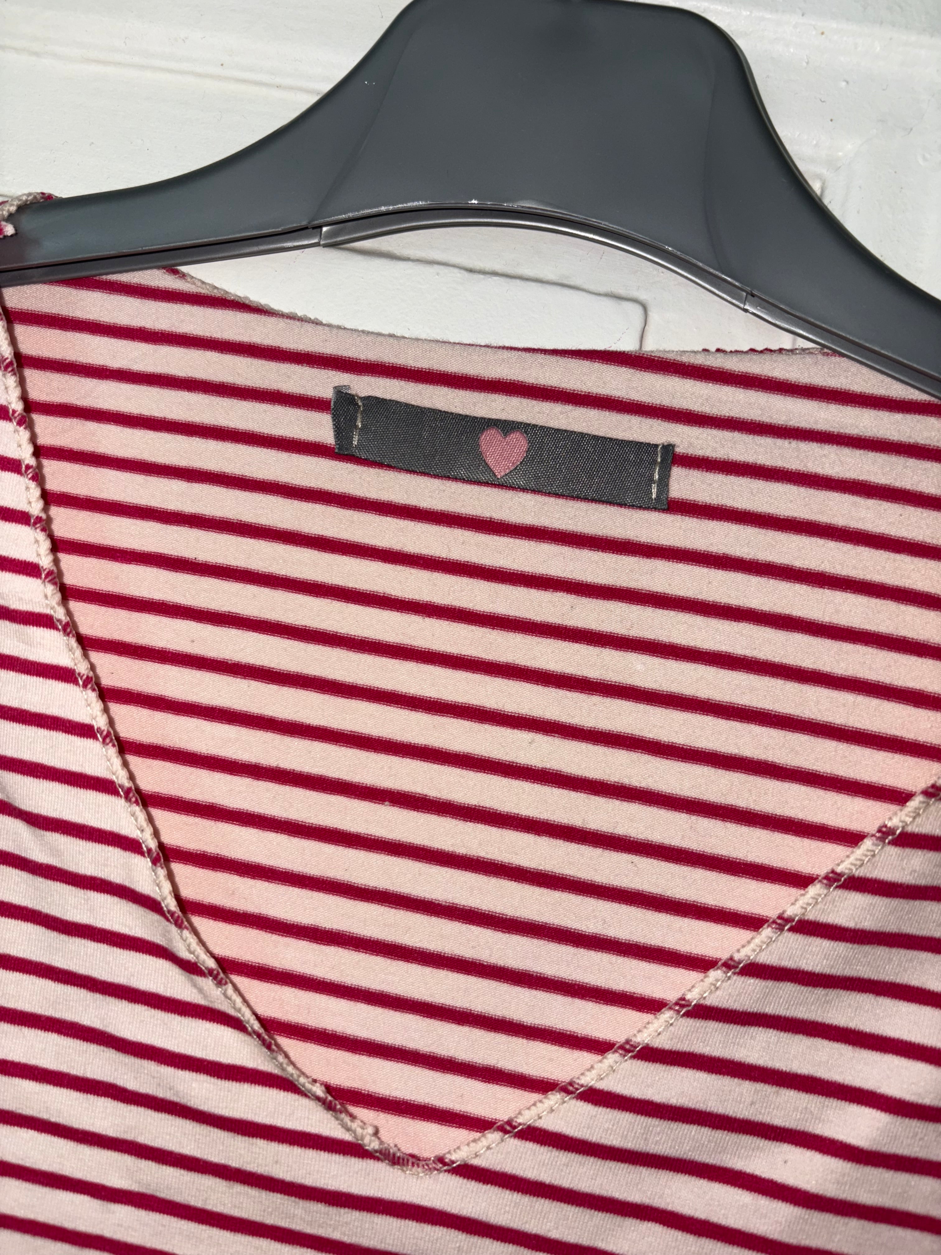 Sweat-shirt fin rayé Mademoiselle en basket taille M
