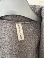 Manteau gris taille unique avec ceinture New Collection