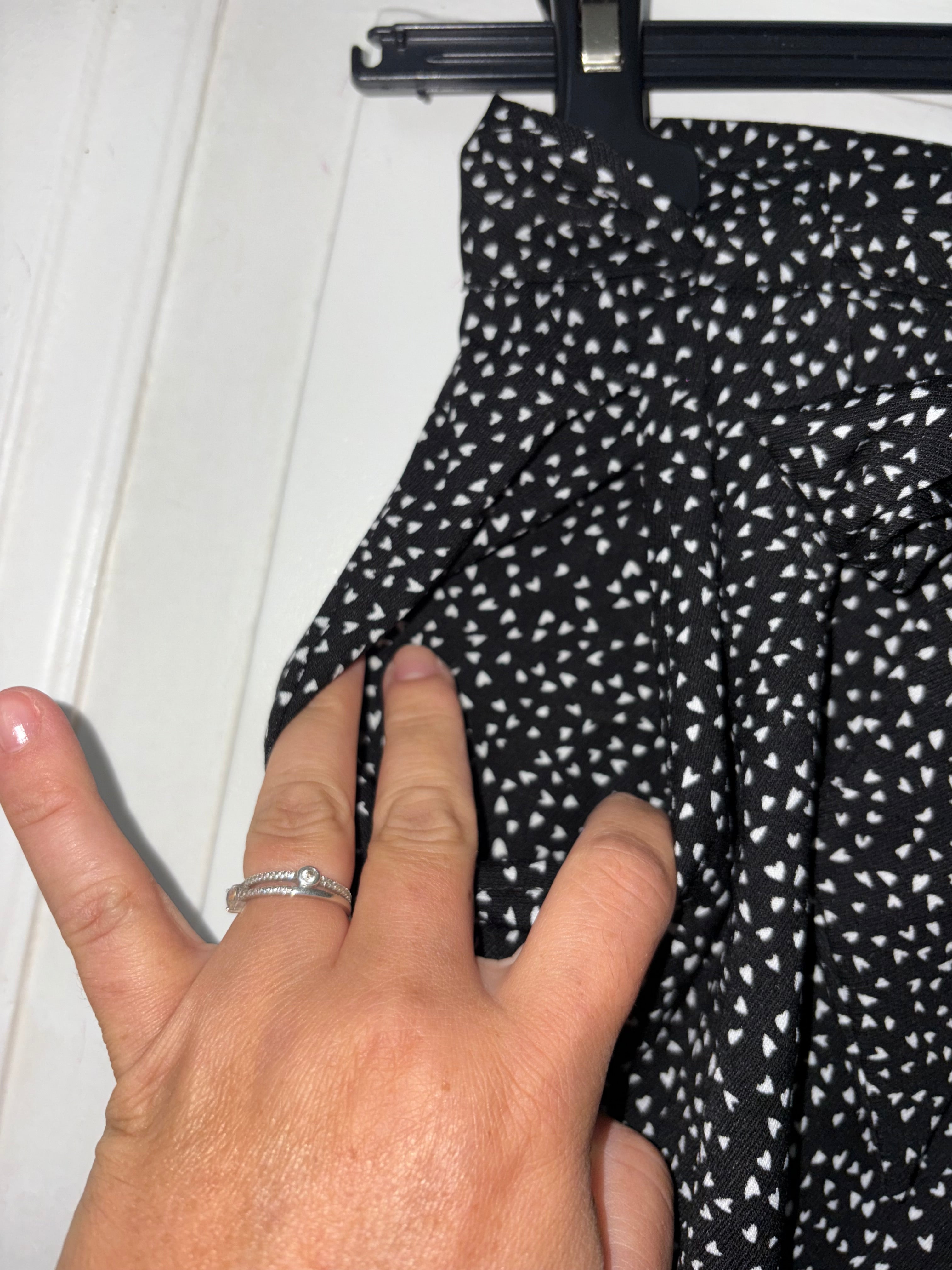 Pantalon jambes ample taille 36 motif cœur Etam