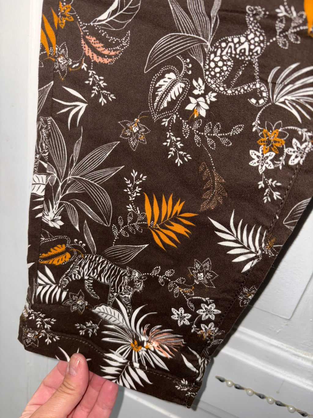 Pantalon Chino à motif chocolat taille 36