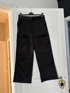 Pantalon satin jambes larges Zara taille M