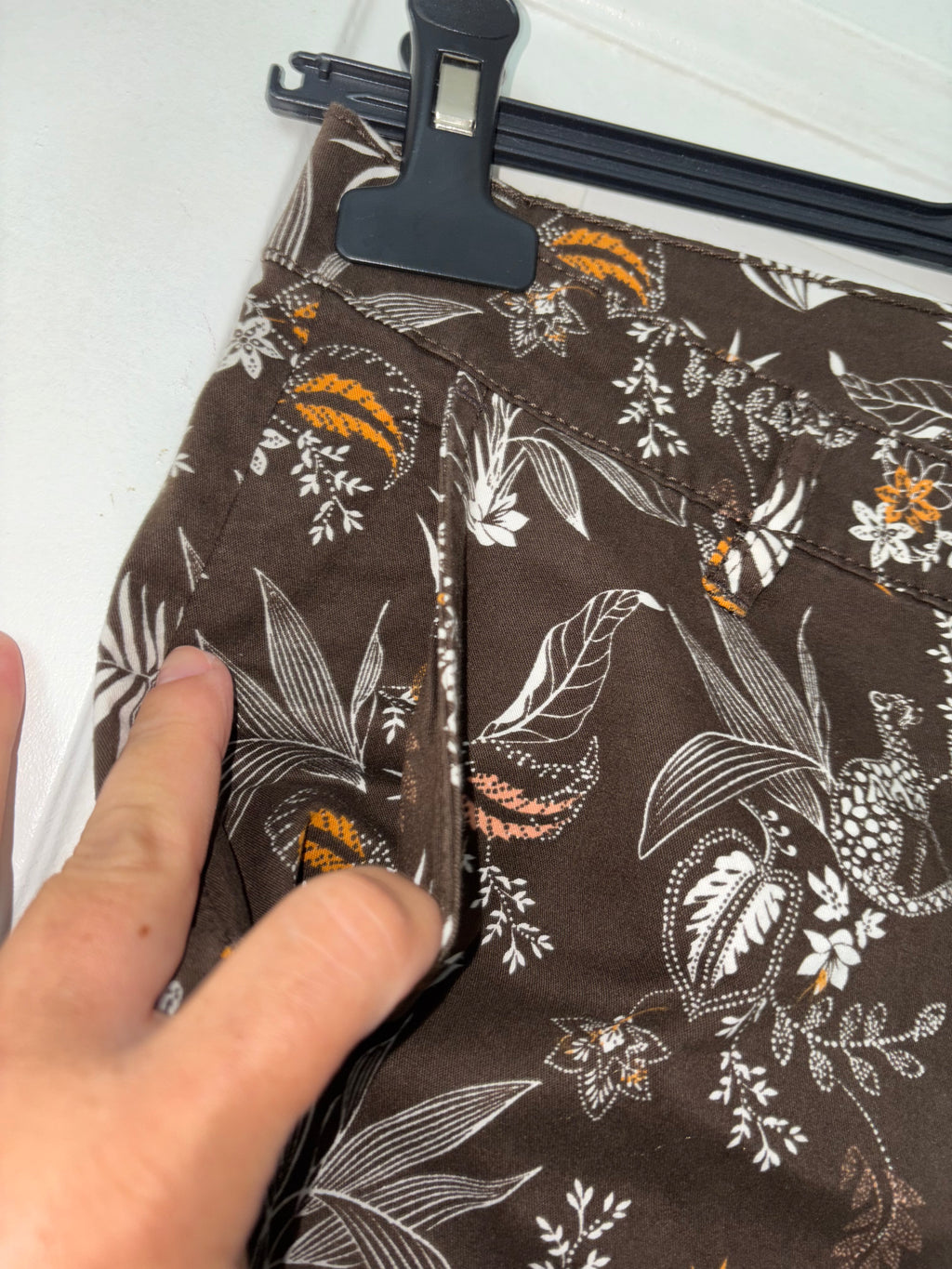 Pantalon Chino à motif chocolat taille 36