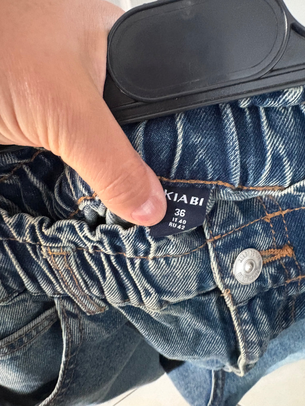 Jeans taille haute élastique taille 36 kiabi