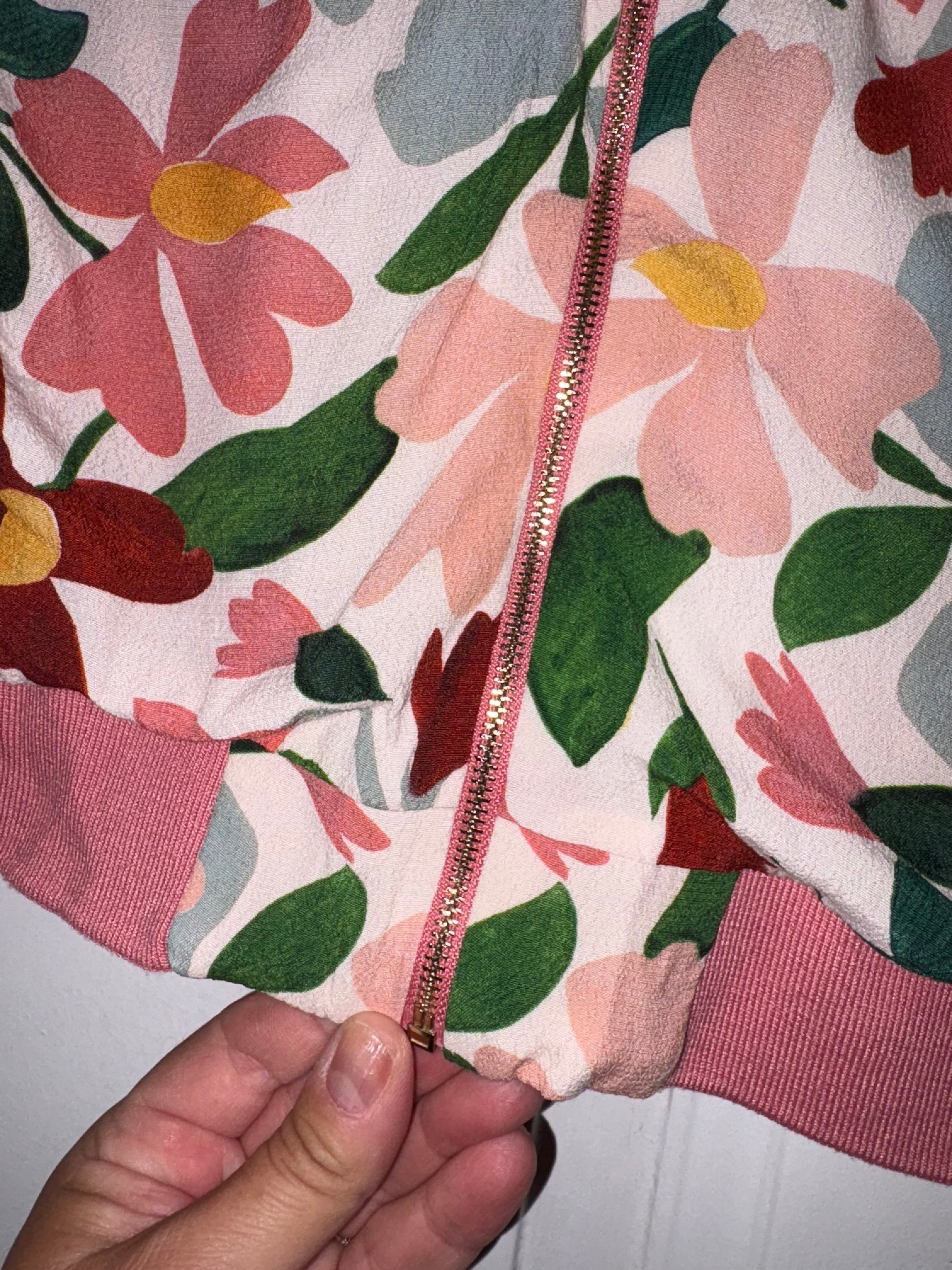 Veste bombers fleurie Naf Naf taille L
