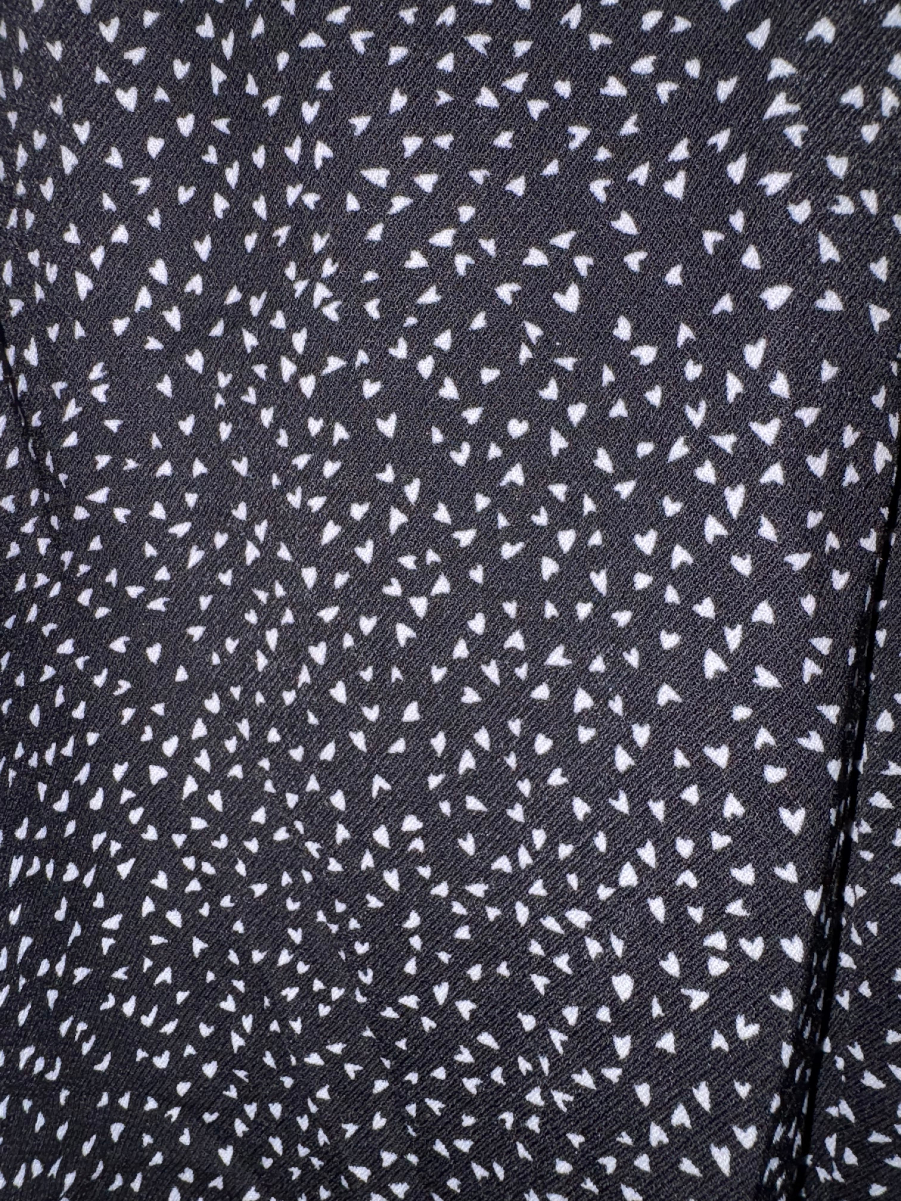 Pantalon jambes ample taille 36 motif cœur Etam